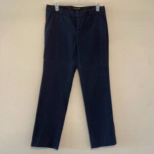Banana Republic Womens Reegan Straight Dress Pants Slim Fit Blue Combo Size 4P